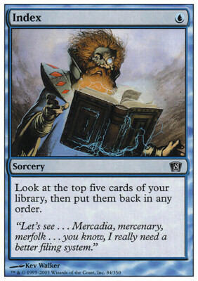 Magic the Gathering MTG Index (84) Eighth Edition LP