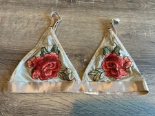 SAN JOY Floral Bralette Women's Size S