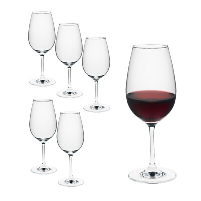 Rona Serie Ratio Bordeaux Rotweingläser Weinglas Rotweinglas 6er Set 450ml