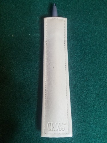 LADIES CROSS BALLPOINT PEN - Gray - DECORATIVE BAND - POCKET CASE - Picture 2 of 3
