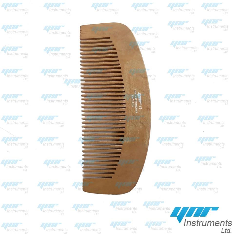 Peine Barba Tupido Bigote Bolsillo Doble Madera Antiestático Moda Alta Calidad  Foto 3 de 3