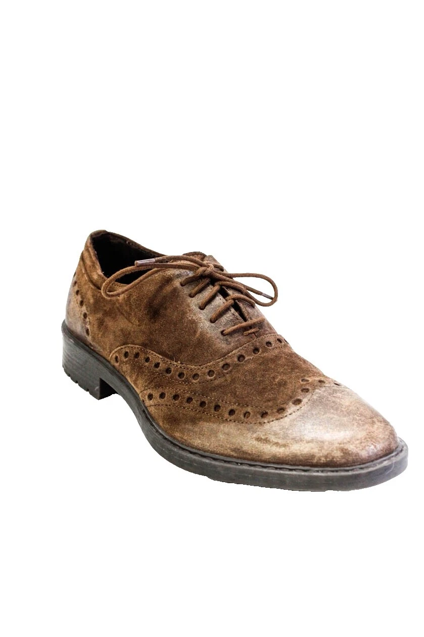 Zapatos de vestir para hombre de gamuza con lunares
