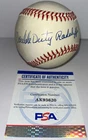 Double Duty Radcliffe ONL Signed Baseball,Grays, PSA/DNA Autograph,(B74)