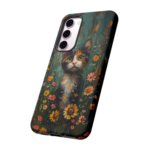 Calico Cat Pastel Floral Phone Case for iPhone, Samsung Galaxy, Pixel - 第 133/191 張圖片
