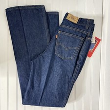 NWT Vintage 70s Levis Dark HIGH Waist California Straights Jeans Size 12 Fit 28