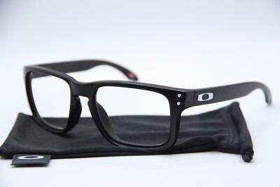 NEW OAKLEY HOLBROOK OO9102-E855 BLACK AUTHENTIC DESIGNER EYEGLASSES 57-18