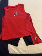 Atlana Braves Genuine Merchandise Boys Outfit Size 4