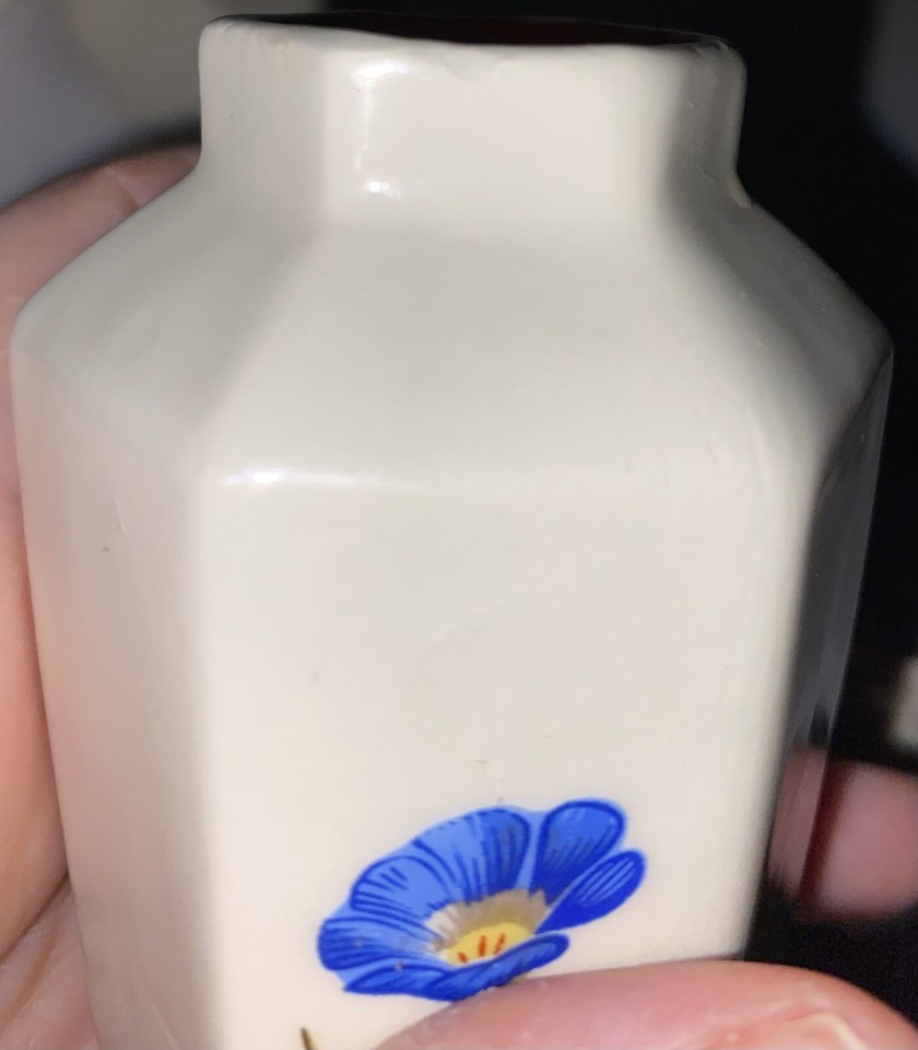 SWEET Lot 3 Ceramic Victorian Doll Canisters Lidded Vase Spice Jar Urn