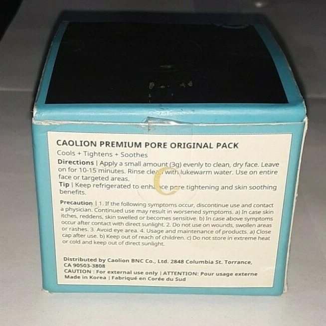 AGUA GLACIAL RITUAL PORO NEGRO ORIGINAL 1,7 OZ CAOLION PORE sin sellar nueva en caja Foto 3 de 4