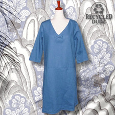 Le Muse Women's Large Linen Blend Bow Front Sun Dress