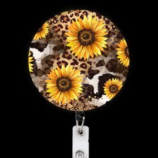 Sunflower Badge Reel