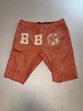 Billionaire Boys Club BBC Salmon Pink Distressed Galactic Denim Shorts Size 34