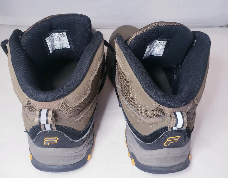 Zapatos de senderismo Fila marrón para hombre talla 7 camping al aire libre equipo de otoño  Foto 3 de 4