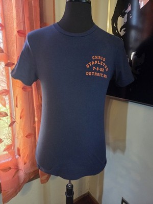 Chris Stapleton 2022 Detroit Concert Navy Blue T Shirt Size Medium