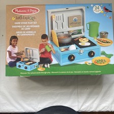 MELISSA  DOUG Let's Explore Camp Stove Play Set 24 Piece Multicolor 30804