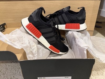 adidas NMD_R1 Bred Black/Red/White Men's Sneaker 2016 BB1969 DS