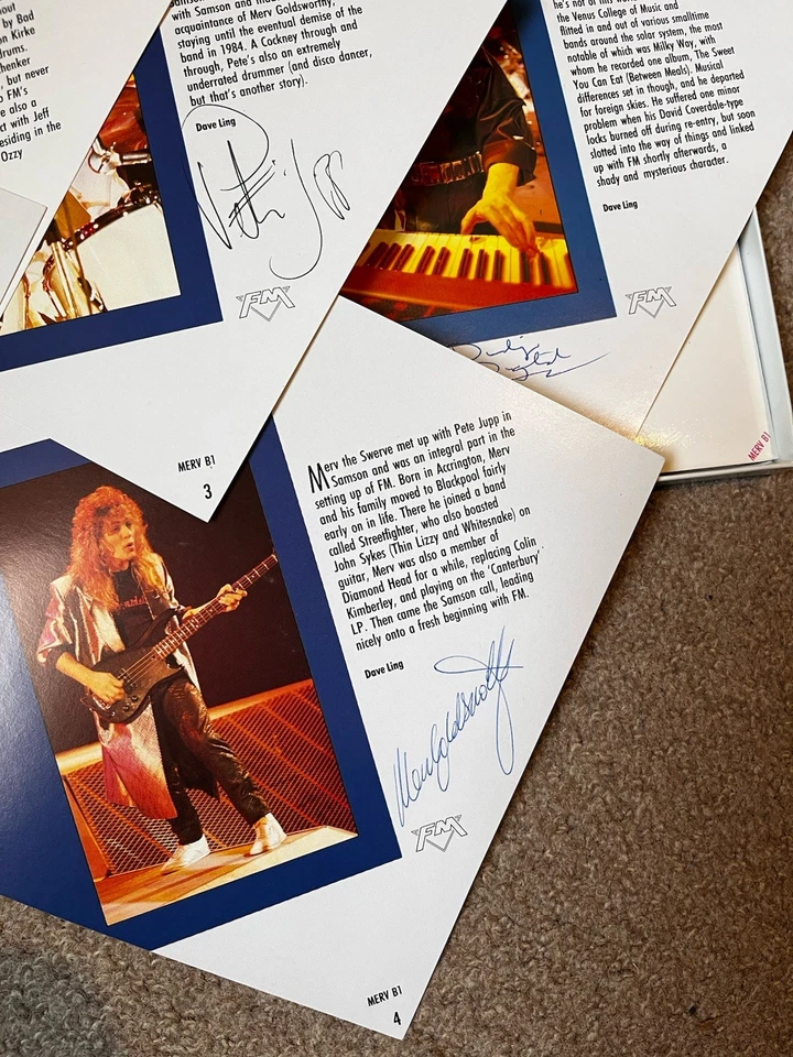 FM British Rock Band. Let Love Be The Leader 7” Box Set. Autographed Band Pics. - Image 3 of 4