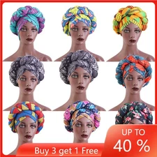 Aso Oke Turban Women Head Wrap African Caps Hijab Bonnet Hat Auto Gele Headtie