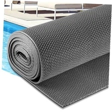  Drainage Non Slip Mat, 3x16.4 Ft Non-Slip Commercial Wet Area Mat, 1/5'' 