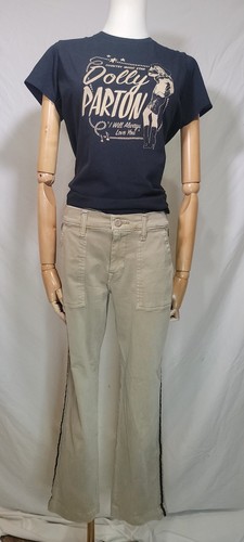 Lucky Brand Women’s Pants Khaki Crop Adjustable Waist Mid Rise, Size 4/27