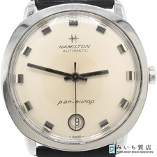 HAMILTON Pan Europ cal.64A 64045-3 Date SS Automatic Silver Dial Watch