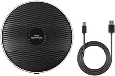 USB Microphone No Speaker,Desktop Computer Mic, Noise-Canceling Technology, Plug