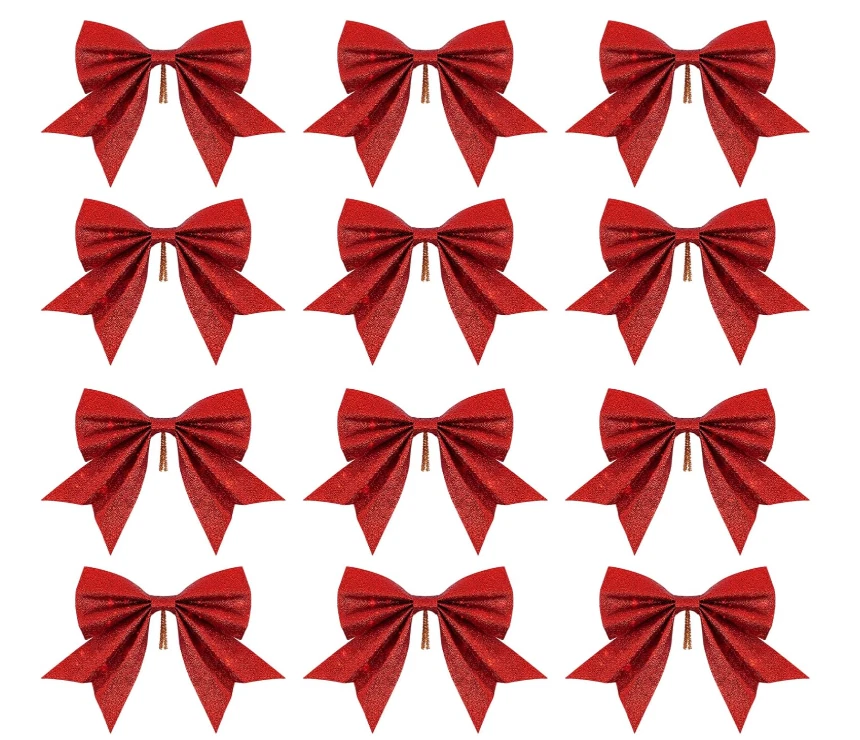 Nastro rosso di velluto da 2,5 in rotoli, decorazioni natalizie, fiocco per camino, decorazioni stagionali, decorazioni per feste, confezioni regalo, cucina, tavolo da pranzo - Italia