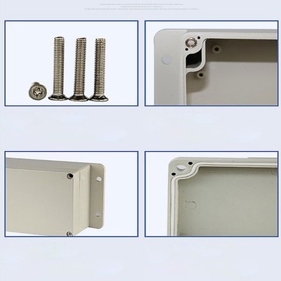 Grau/Transparent ABS Plastic Enclosure Small Project Box For Electronic Circuit