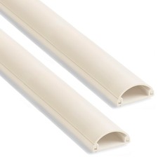 39in 3x13in Cable Raceway Cord Cover - Self-Adhesive Wire Hider for TV Beige