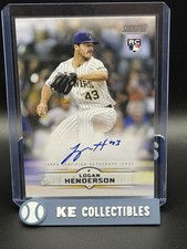 2025 Topps Stadium Club - Logan Henderson #SCBA-LH (AU, RC) On Card Auto Brewers