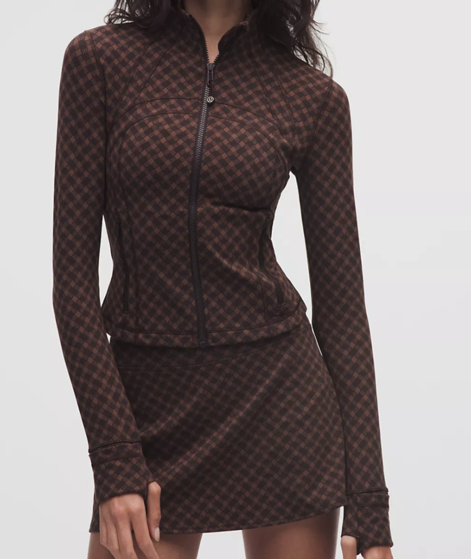 LULULEMON DEFINE JACKET CROPPED NULU~JACQUARD JAVA SEQUOIA~0-2-4-6