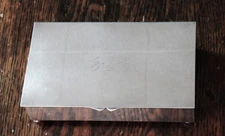 Antique Art Deco Table Top Cigarette Box 1930-40s English Cresent Silver Co