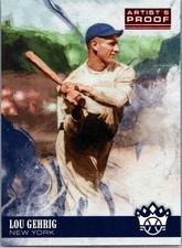 2018 Panini Diamond Kings - Lou Gehrig #4 Variation Artist Proof Red - Yankees