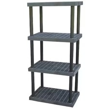 Structural Plastics S3624x4 Freestanding Plastic Shelving, Open Style, 24 In D,