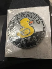 Jeep Metal Body Rear Trunk Badge Tank Cover 3D 4X4 RATED PAW Emblem . Duck