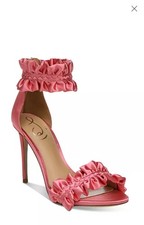 Sam Edelman Sawyer Ruffle Trim High Heel Sand...