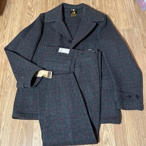 J.O.BALLARD 1930s Hunting Suit Malone Plaid Made in USA size 46 New with tags  - product listing photo