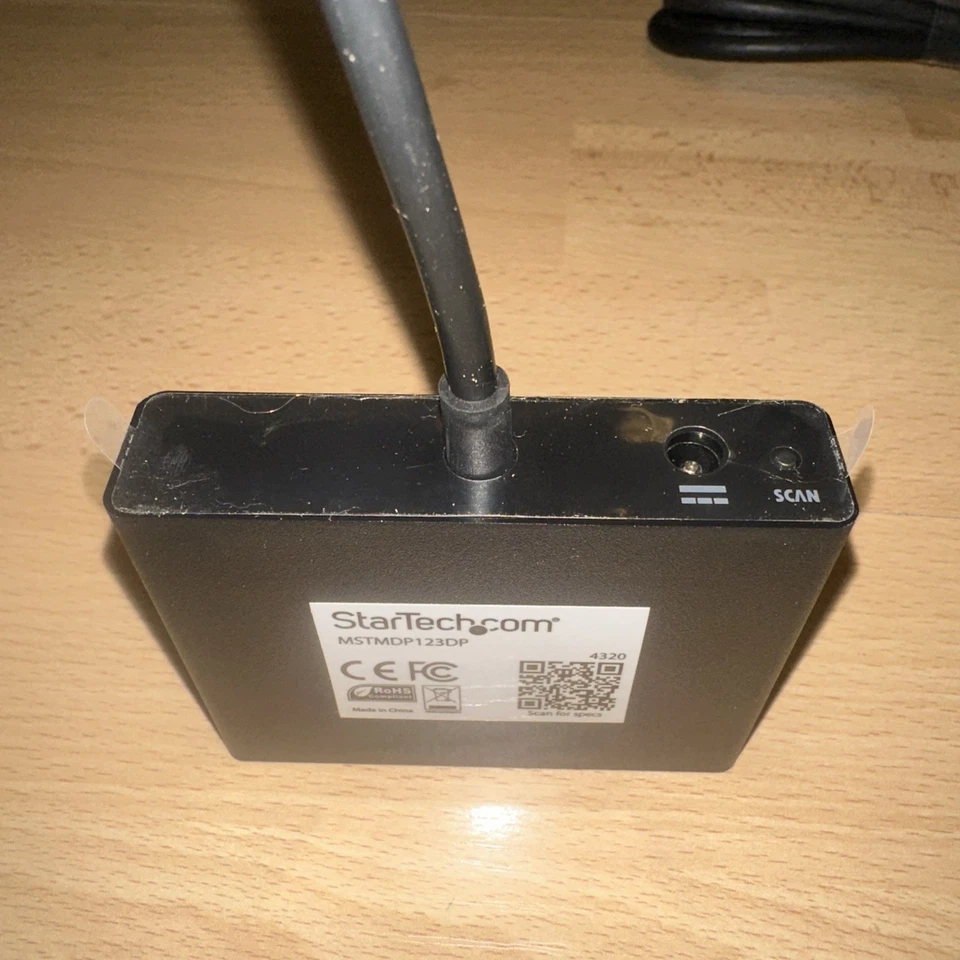 🔥 StarTech 3 Port Multi Monitor Displayport MST Hub - MSTMDP123DP - Multi Plug - Image 4 of 4