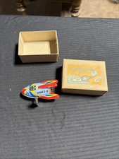 Space Rocket SPACE Z Blue Rocket Wind-Up Tin toy Made in Japan 134 Working