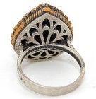 Ottoman 4CT Heat Treated Fire Garnet 925 Sterling Silver Ring Sz 9 H1-8 — photo 2