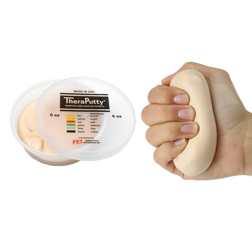 Theraputty, Plastilina per L'Esercizio Delle Mani, 170 G, Beige, Leggera - Foto 9 di 12