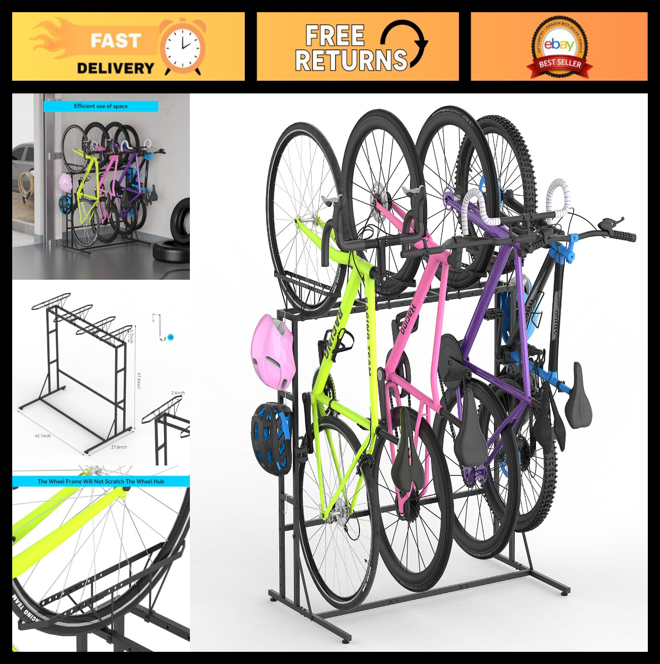 - Vertical Storage Stand For Home & Garage