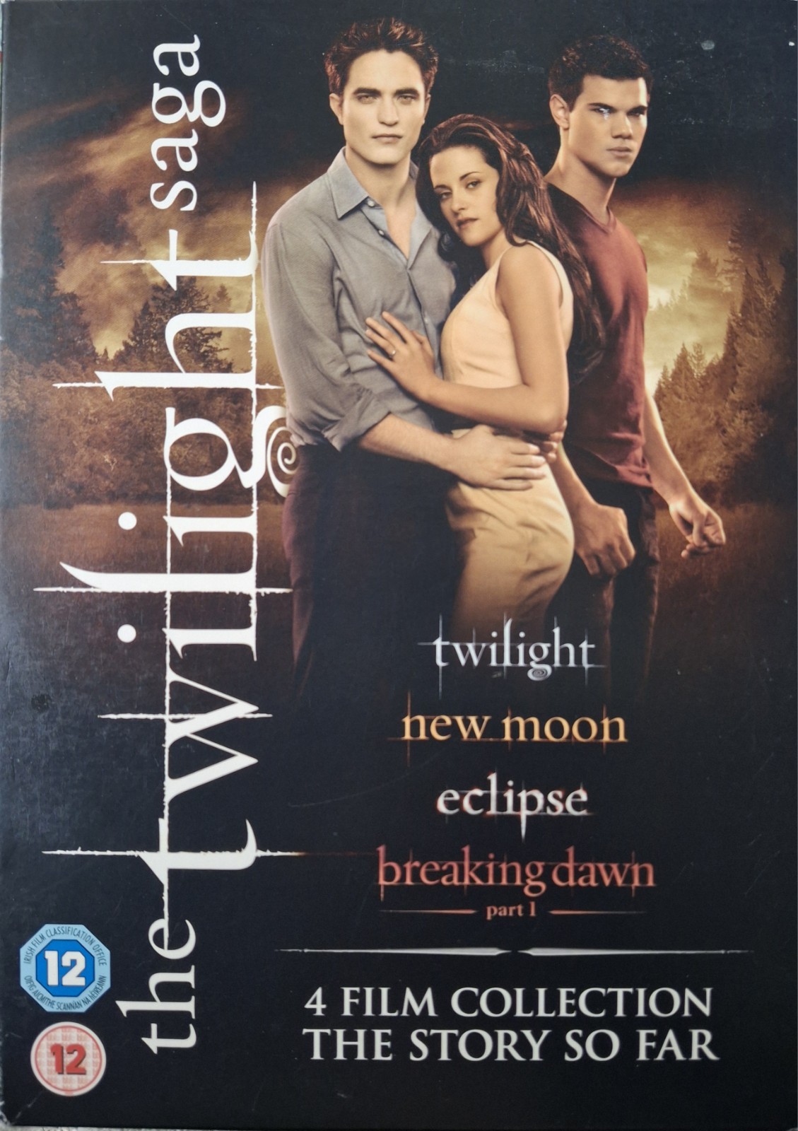 The Twilight Saga - The Story Do Far 4XDVD Box Set 2012 Kristen Stewart EX Con