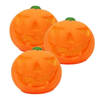 Kögler 3x Kürbis Knautschball Antistress Ball Knetball Squishy Squeeze Toy 7x6,5