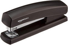 Amazon Basics Stapler with 1000 Staples, 10 Sheet Capacity, Anti-Slip Rubber Bas