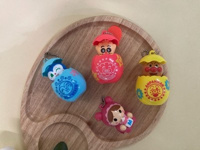 Kawaii Anpanman Waku-Waku Egg Keychain Set | Anpanman, Kokin-chan, Creampanda