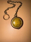 Antique Elgin Pocket Watch w/ Chain Open Face Not Working Parts Repair USA