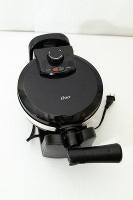 Oster CKSTWFBF10W-ECO Black Titanium Infused DuraCeramic Flip Waffle Maker