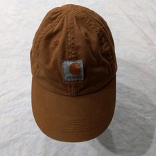 Carhartt Kids Brown Canvas Baseball Cap Outdoor Hunting One Size Fits Most