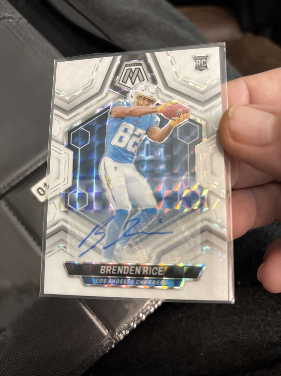 2024 Panini Mosaic - Rookies Brenden Rice #399 Mosaic Prizm Autographs (111)